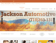 Tablet Screenshot of jackson-automotive.com